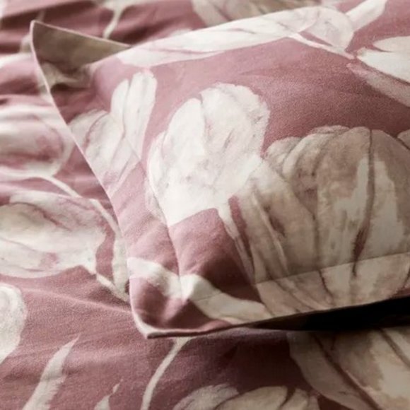The Company Store Grand Tulip Duvet Cover -Textural Cotton Duck - Picture 3 of 7